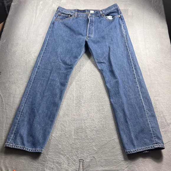 Levi's Other - Levis 501 Jeans Mens 40x30 Blue Denim Straight Leg Button Fly Vintage 2002 Y2K